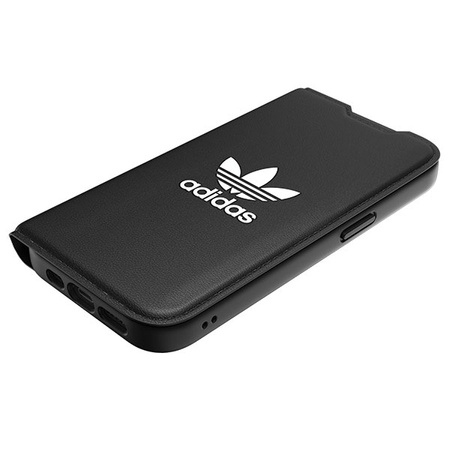 Adidas OR Booklet Case BASIC iPhone 14 Pro 6,1" schwarz/schwarz weiß 50182