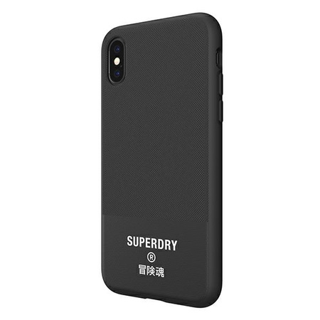 SuperDry Moulded Canvas iPhone X/Xs Case czarny/black 41544