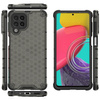 Honeycomb case armored cover with a gel frame for Samsung Galaxy M53 5G black