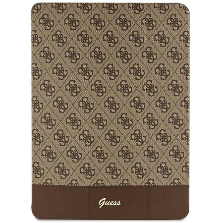 Guess GUFCP12PS4SGW iPad Pro 12.9" brązowy/brown 4G Stripe Allover