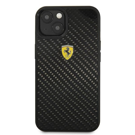 Ferrari FEHCP13SFCABK iPhone 13 mini 5,4" czarny/black hardcase On Track Real Carbon