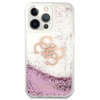 Guess Liquid Glitter 4G Big Logo - Etui iPhone 13 Pro Max (różowy)