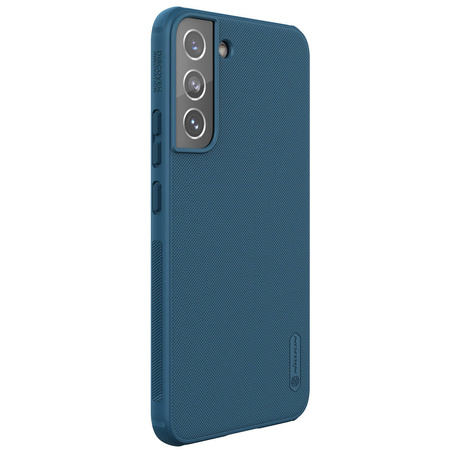 Nillkin Super Frosted Shield Pro strapazierfähige Hülle für Samsung Galaxy S22 blau