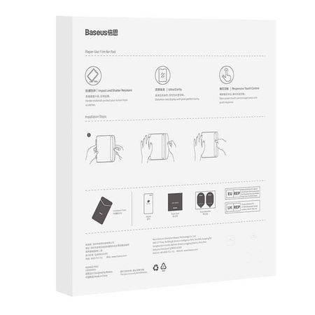 Szkło Hartowane APPLE IPAD 10.2 (7gen / 8gen / 9gen) / IPAD AIR 10.5 (3gen) / IPAD PRO 10.5 (2gen) Baseus Corning Clear