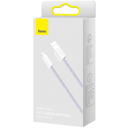 Baseus Dynamic cable USB to Lightning, 2.4A, 1m (purple)