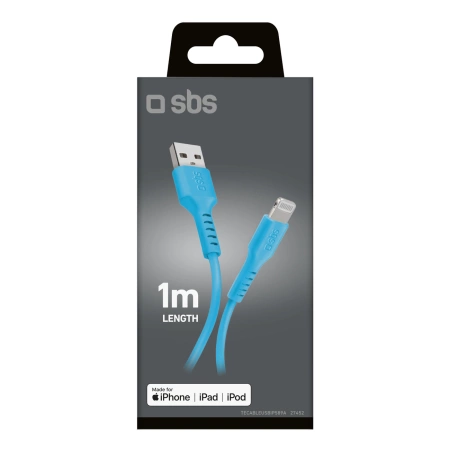 Kabel SBS TECABLEUSBIP589A USB-A - Lightning - niebieski