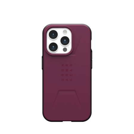 UAG Civilian Magsafe - protective case for iPhone 15 Pro (Bordeaux)