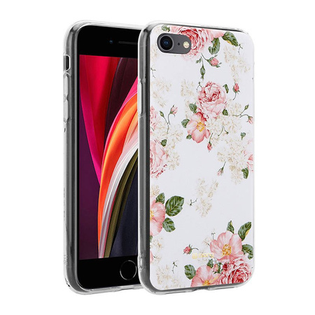 Crong Flower Case – Etui iPhone SE 2020 / 8 / 7 (wzór 02)