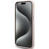 Karl Lagerfeld Silicone Choupette Metal Pin case for iPhone 15 Pro - pink