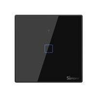 Sonoff T3EU1C-TX touch Wi-Fi wireless wall smart switches RF 433 MHz black (IM190314018)