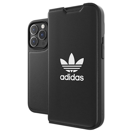 Adidas OR Booklet Case BASIC iPhone 14 Pro 6.1" black/black white 50182