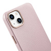 iCarer Litchi Premium Leather Case iPhone 14 Magnetic Leather Case with MagSafe pink (WMI14220709-PK)