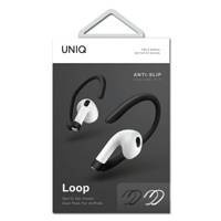 UNIQ nakładki Loop Sports Ear Hooks AirPods biały-czarny/white-black dual pack