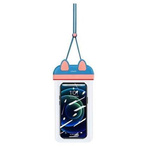 Case 7" USAMS Waterproof Case (YD010) blue & pink