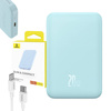 Magnetyczny mini powerbank Baseus 5000mAh 20W (niebieski)