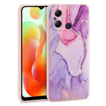 Etui XIAOMI REDMI 12C Tech-Protect Mood Marble fioletowe