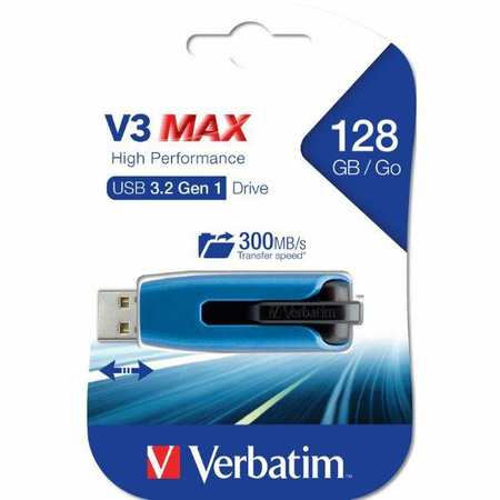 Verbatim Pendrive 128GB USB-A 3.2 V3 MAX niebieski/blue 49808