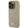 Guess Disco Metal Script case for iPhone 15 Pro - gold