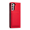 Magnet Card Case for Samsung Galaxy S22 + (S22 Plus) Pouch Wallet Card Holder Red