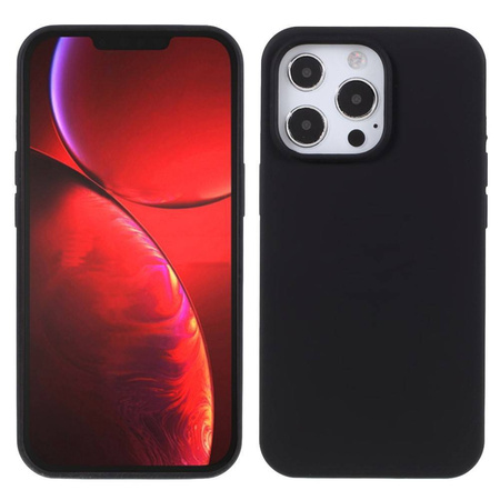 Etui IPHONE 13 PRO MAX Silicone case elastyczne silikonowe czarne