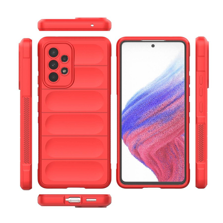 Magic Shield Case Case for Samsung Galaxy A53 5G Flexible Armored Cover Red