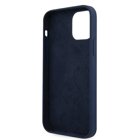 Guess GUHCP12MLSVSBL iPhone 12/12 Pro 6,1" niebieski/blue hardcase Script Vintage