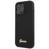 Guess GUHCP13XLSLMGBK iPhone 13 Pro Max 6.7" black/black hardcase Silicone Script Gold Logo