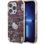 Hello Kitty IML Tags Graffiti Hülle für iPhone 15 Pro – Rosa