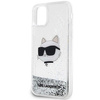 Karl Lagerfeld KLHCN61LNCHCS iPhone 11/ XR srebrny/silver hardcase Glitter Choupette Head