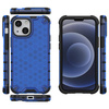 Honeycomb Case armor cover with TPU Bumper for iPhone 13 mini blue