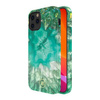 Kingxbar Agate Series eleganckie etui pokrowiec z nadrukiem agat iPhone 12 mini zielony