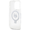 Karl Lagerfeld KLHMP15LHMRSCHH iPhone 15 Pro 6.1&quot; white/white hardcase Ring Stand Choupette Head MagSafe