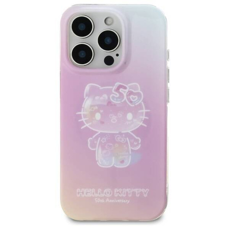 Original Case IPHONE 16 PRO MAX Hello Kitty Hardcase IML 50TH Anniversary MagSafe (HKHMP16XH50AP) pink