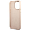 Original Case IPHONE 14 PRO Guess Hard Case 4G Vintage Gold Logo (GUHCP14LHG4SHP) pink