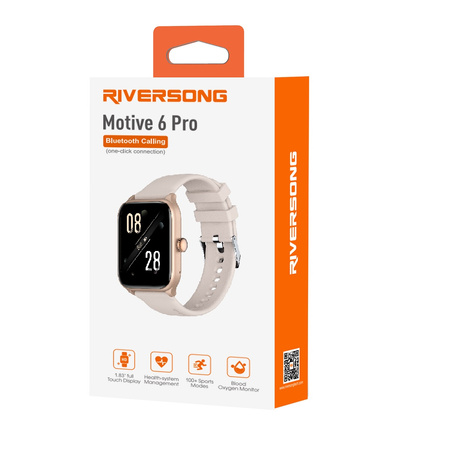 Riversong smartwatch Motive 6 Pro różowo-złoty SW62