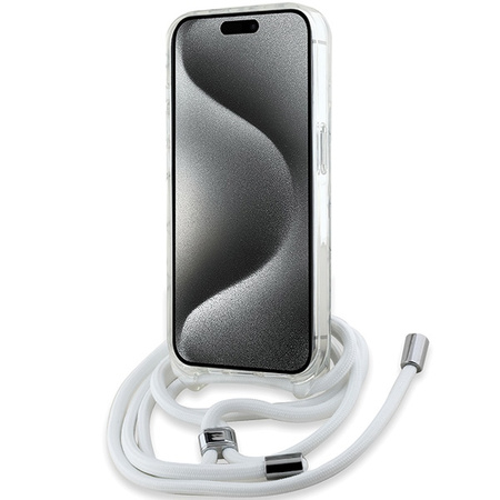 Karl Lagerfeld KLHMP15LHCKHNT iPhone 15 Pro 6.1" hardcase transparent Crossbody IML Karl Head Magsafe