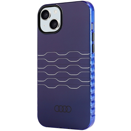 Audi IML MagSafe Case iPhone 15 Plus / 14 Plus 6.7" niebieski/navy blue hardcase AU-IMLMIP15M-A6/D3-BE