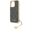 Guess GUHCP14LGF4GGR iPhone 14 Pro 6,1&quot; grau/graues Hardcase 4G Charms Collection