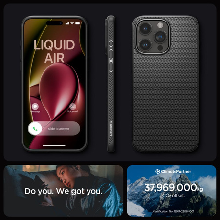 SPIGEN LIQUID AIR IPHONE 15 PRO MATTE BLACK