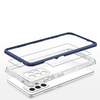 Klare 3in1 Hülle für Samsung Galaxy A73 Frame Cover Gel Blau