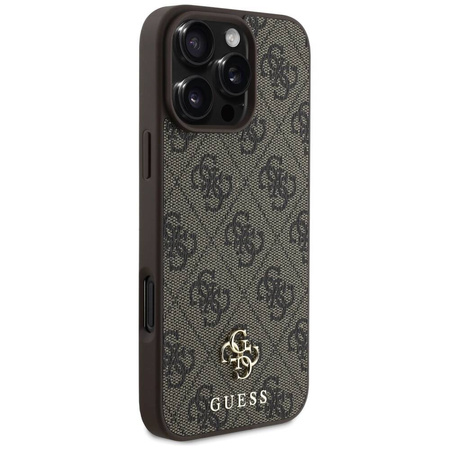 Etui IPHONE 16 PRO Guess HC PU 4G Small 4G & Classic brązowe