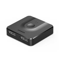 Ugreen CM430 Signalsplitter 2x DisplayPort (Eingang) auf 1x DisplayPort (Ausgang) 4K/1080p Schalter schwarz (60622)