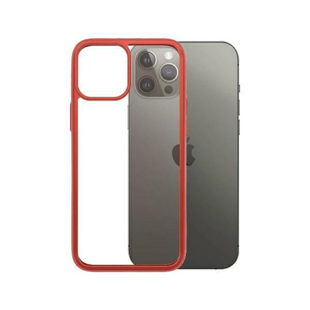 Case IPHONE 12 PRO MAX PanzerGlass ClearCase Mandarin Red AB