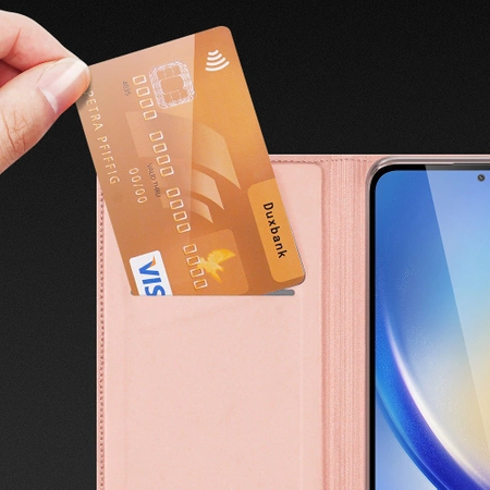 Dux Ducis Skin Pro Klapphülle für Samsung A35 5G – rosa