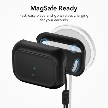 Case for Apple AirPods Pro 1 / 2 MagSafe ESR Orbit Halolock black