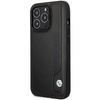 Original Case IPHONE 14 PRO MAX BMW Hardcase Leather Blue Dots (BMHCP14X22RBDK) black