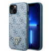 Schutzhülle IPHONE 13 MINI Guess Hardcase 4G Triangle Logo Cardslot (GUHCP13SP4TPB) blau