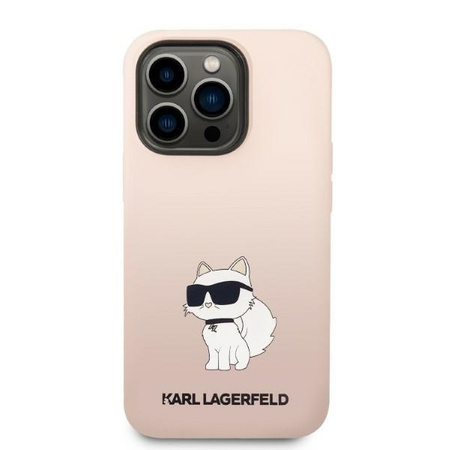 Karl Lagerfeld Silicone NFT Choupette - Etui iPhone 14 Pro (różowy)