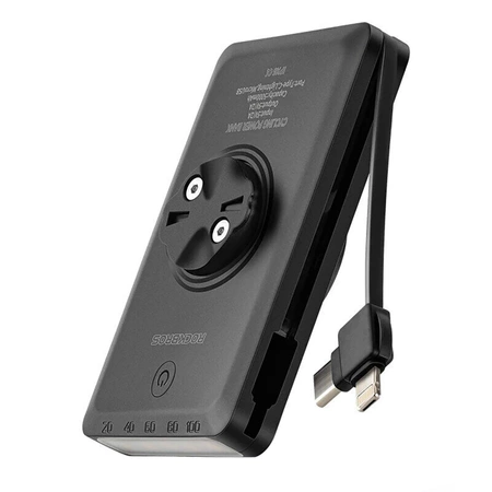 Rockbros JP008 Fahrrad-Frontlicht für Theke mit Powerbank 5000 mAh 150 lm IPX6 – Schwarz