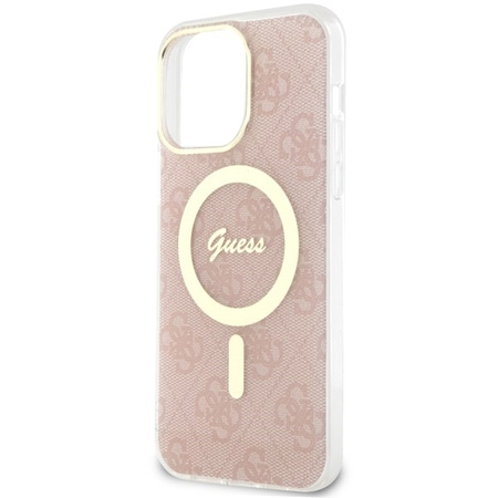 Guess GUHMP14XH4STP iPhone 14 Pro Max 6.7&quot; pink/pink hardcase 4G MagSafe